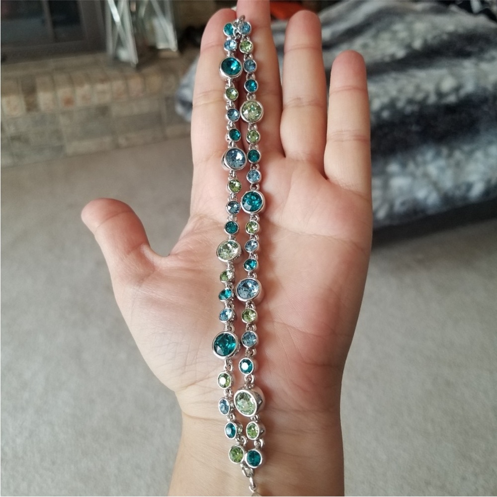 Authentic Swarovski Touchstone Multicolor Double … - image 5